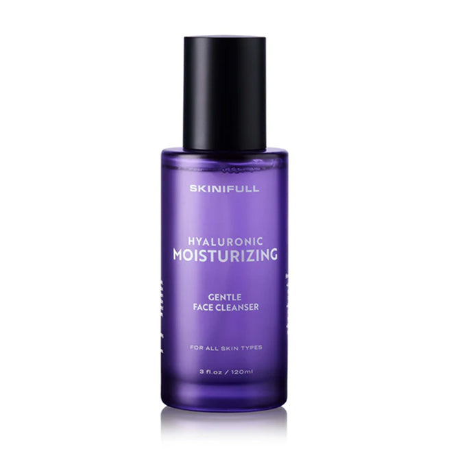 Skinifull Hyaluronic Moisturizing Gentle Face Cleanser – drėkinantis veido prausiklis visų tipų odai, 120 ml.