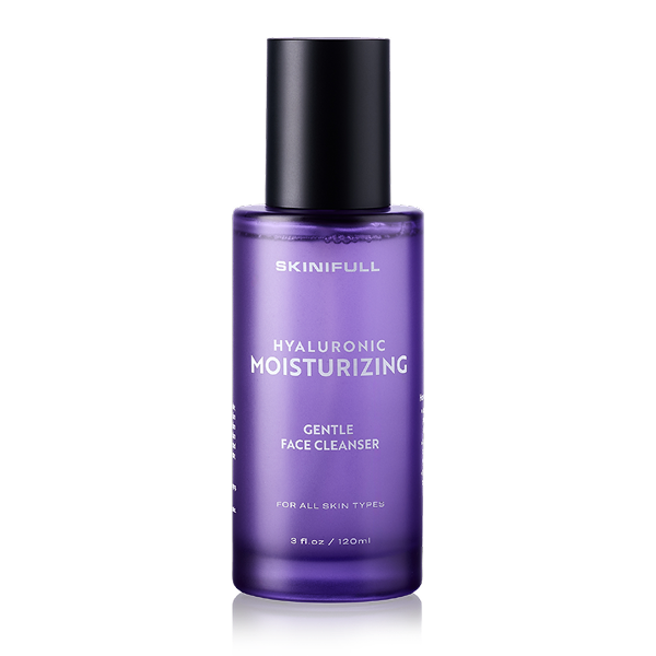 Skinifull Hyaluronic Moisturizing Gentle Face Cleanser – švelnus veido prausiklis visų tipų odai, 120 ml