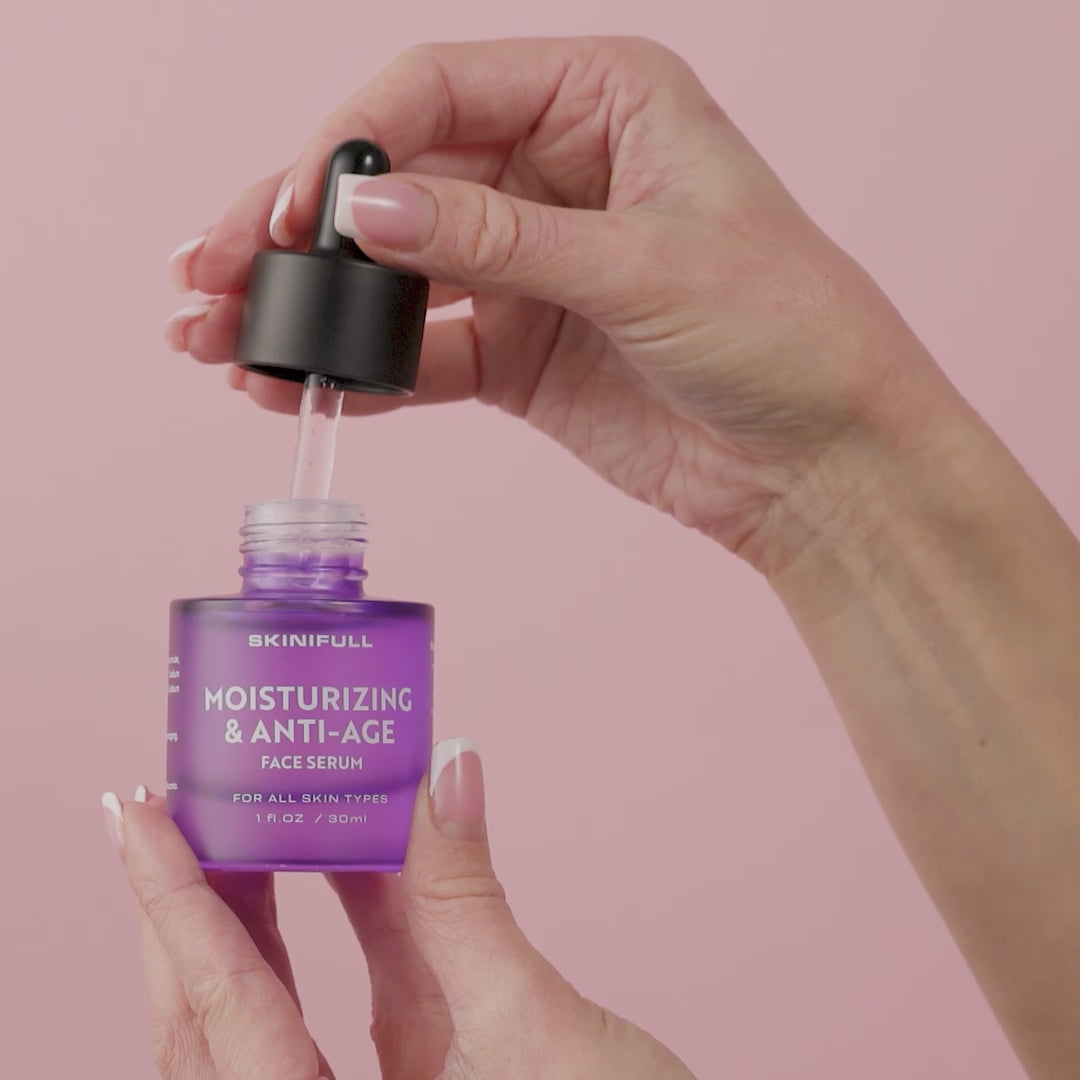 Load video: Moisturizing &amp; Anti-Aging Face Serum